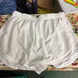Nike Women's Athletic White Shorts